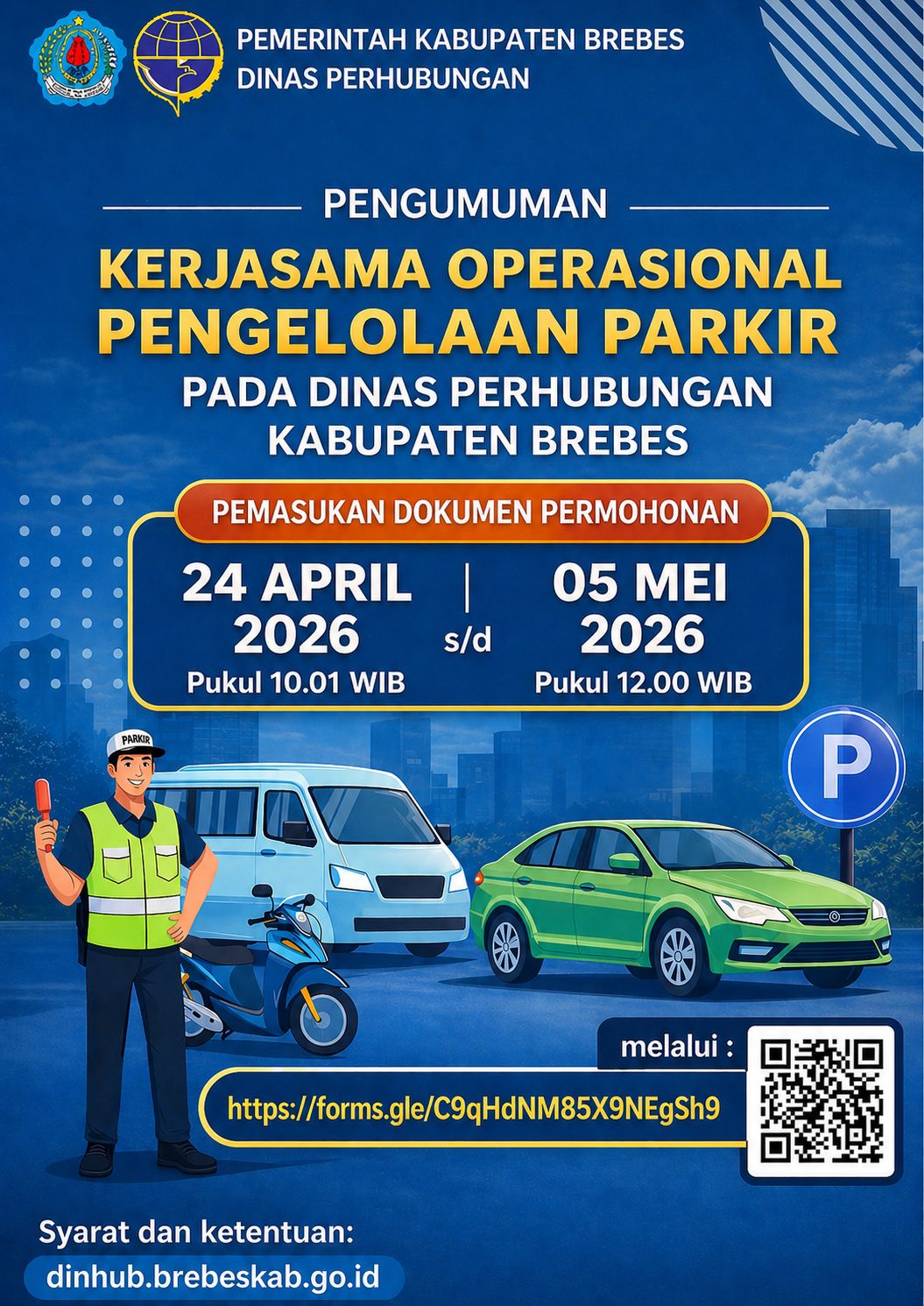 Pengumuman Lelang Ulang Parkir Kecamatan Bumiayu Dishub 2026